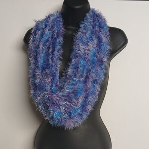 Purple Rain Blue Purple Women Fuzzy Scarf NIP